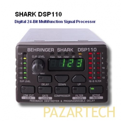 Behringer SHARK DSP110 24-Bit Multi-Function Feedback Suppressor