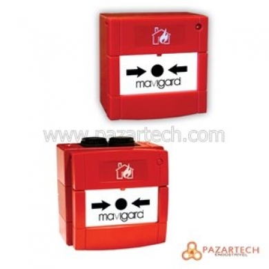 MAVİGARD-MAXLOGİC MG-8120 Adreslenebilir yangın alarm butonu, IP67